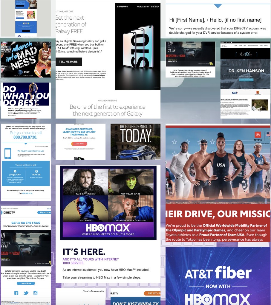 Portfolio showcase of design and marketing work